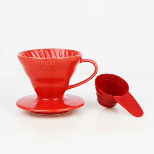 Hario V60-01 Keramický Dripper (červený)