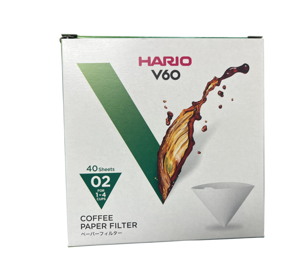 Hario biely kávový filter pre V60-02 – 40ks