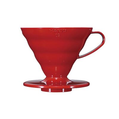 HARIO V60-02 plastový dripper (červený)